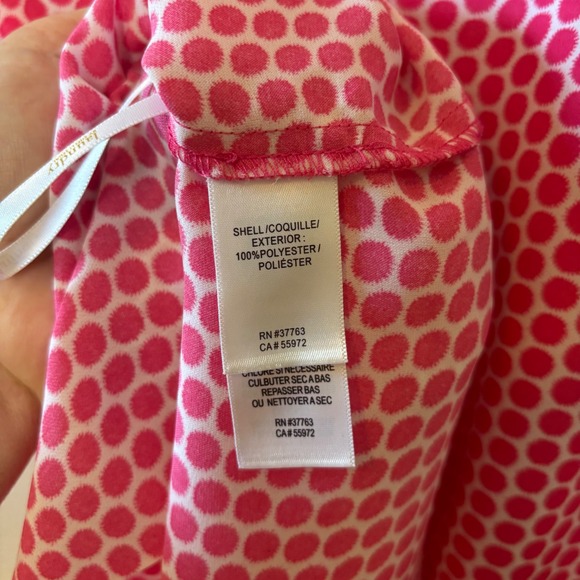 Laundry Shelli Segal Women's Shirt Sleeveless V Neck Pink White‎ Print Size XL - Picture 5 of 5